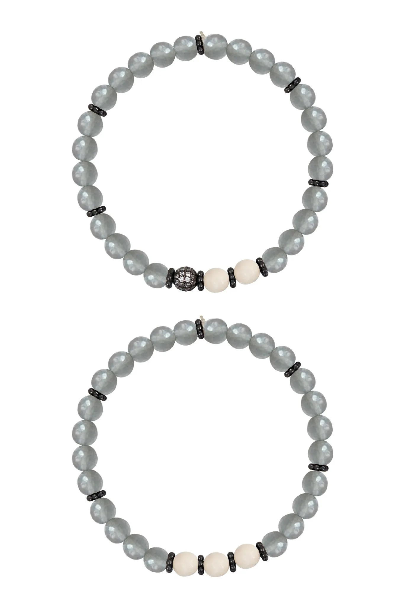 SOPHIA GUNMETAL gray jade/riverstone