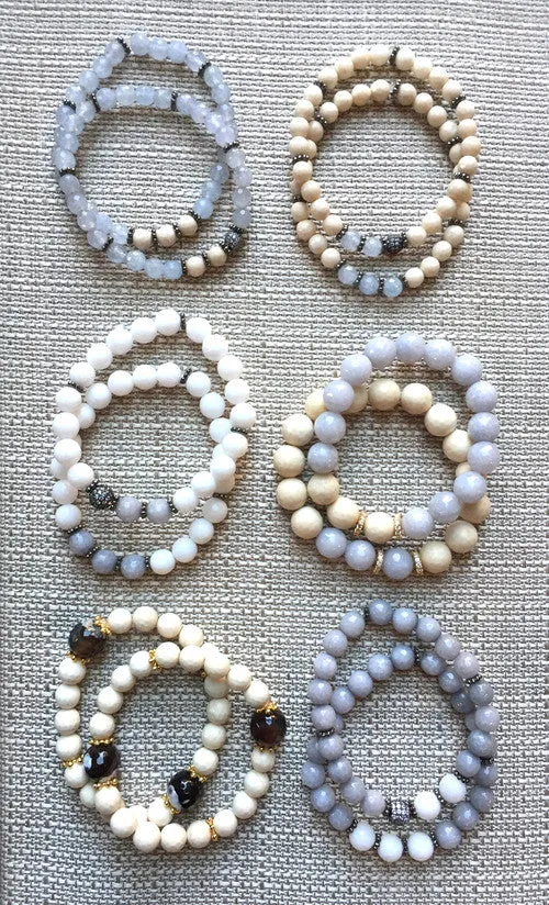 SOPHIA GUNMETAL gray jade/riverstone