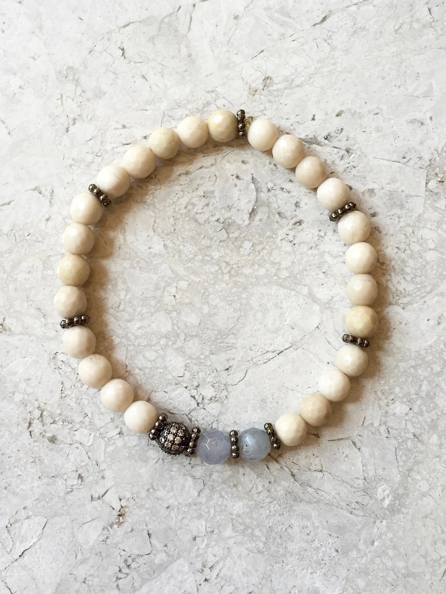 SOPHIA GUNMETAL riverstone/gray jade