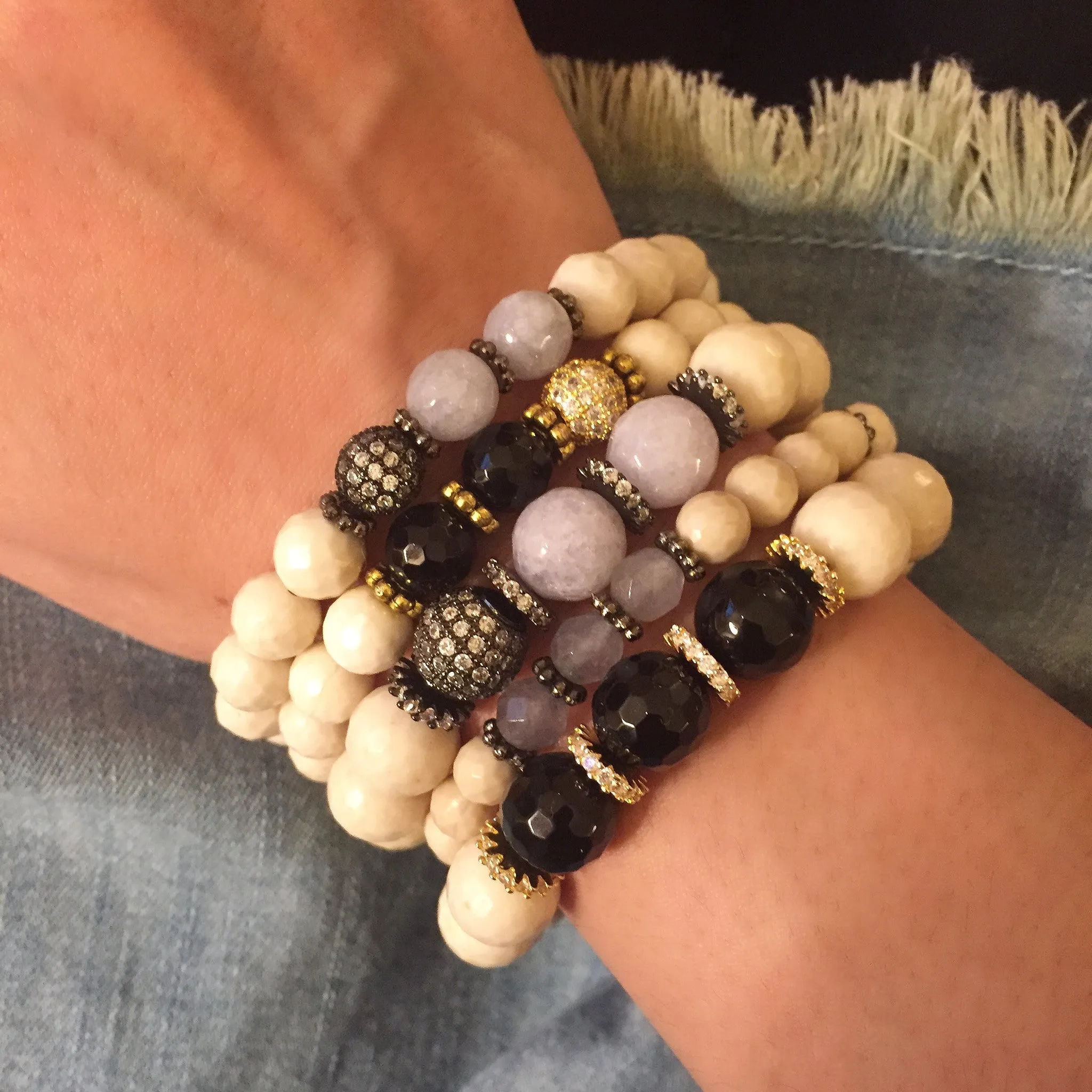 SOPHIA GUNMETAL riverstone/gray jade