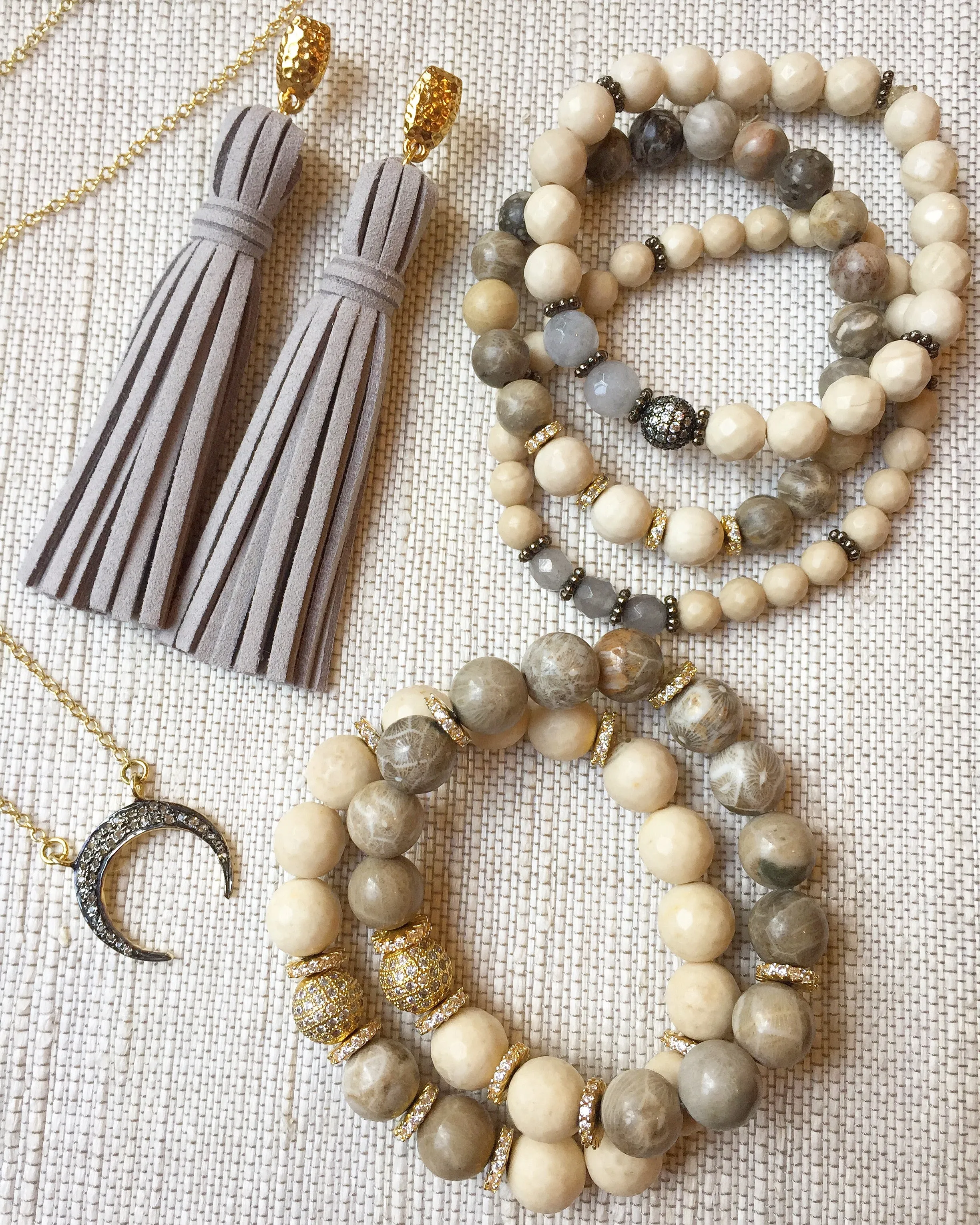 SOPHIA GUNMETAL riverstone/gray jade