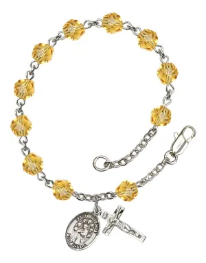 St. Felicity Custom Birthstone Rosary Bracelet