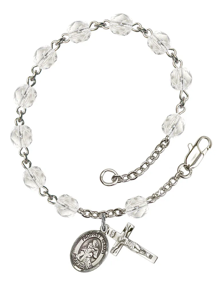 St. Isaiah Custom Birthstone Rosary Bracelet