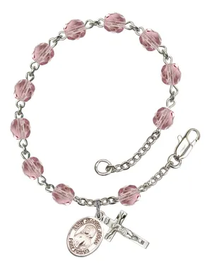St. Jeanne Jugan Custom Birthstone Rosary Bracelet