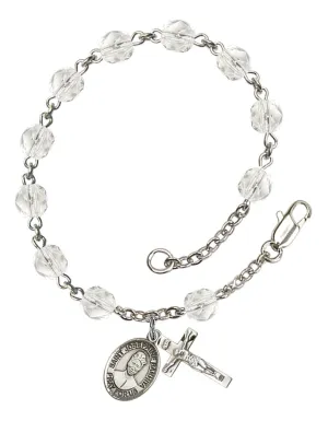 St. Josephine Bakhita Custom Birthstone Rosary Bracelet