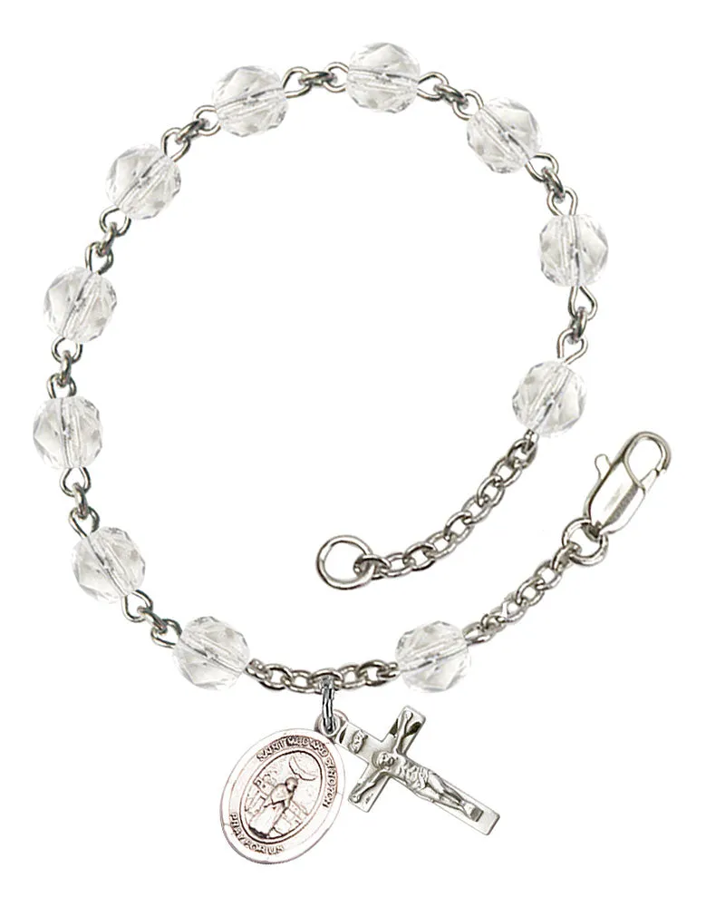 St. Medard of Noyon Custom Birthstone Rosary Bracelet