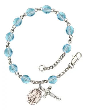 St. Nathanael Custom Birthstone Rosary Bracelet