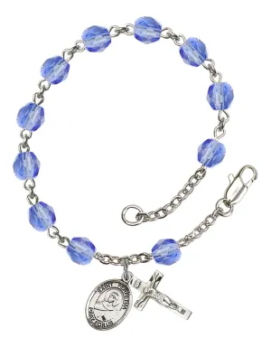 St. Perpetua Custom Birthstone Rosary Bracelet