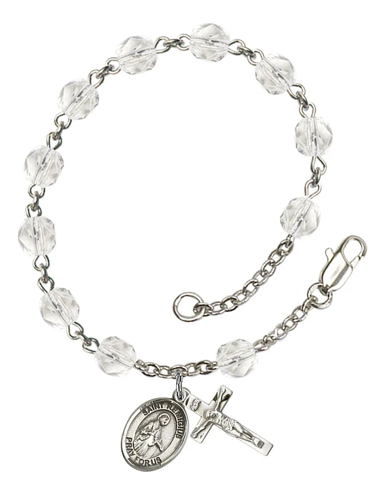 St. Remigius of Reims Custom Birthstone Rosary Bracelet
