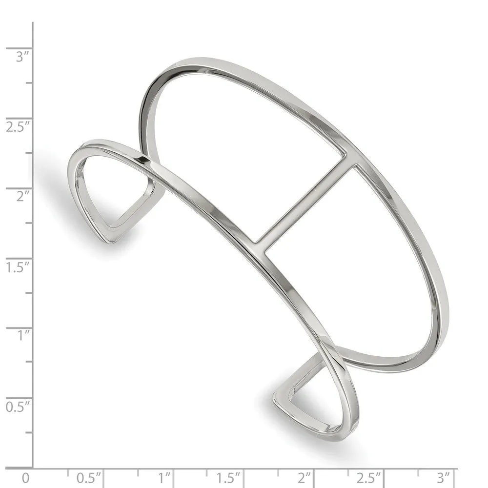 Stainless Steel Polished Cuff Bangle