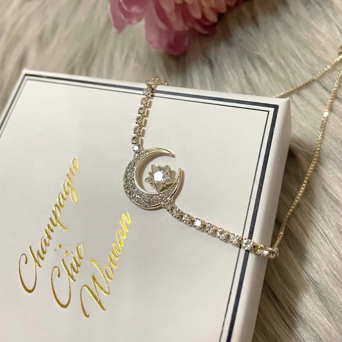 Starry Night 14K Cubic Zirconia Bracelet