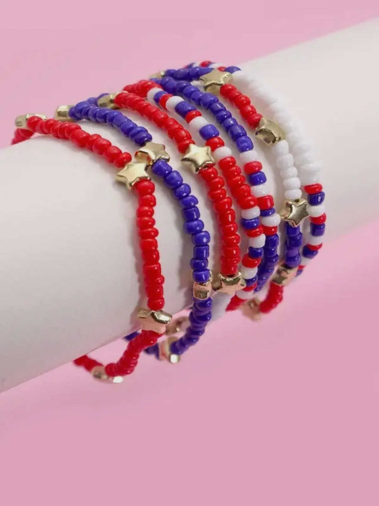 Stars & Stripes Bracelet Stack