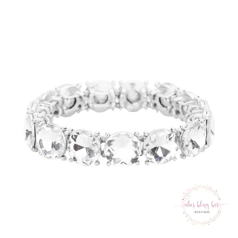 Steal The Show - Silver Stretch Bracelet