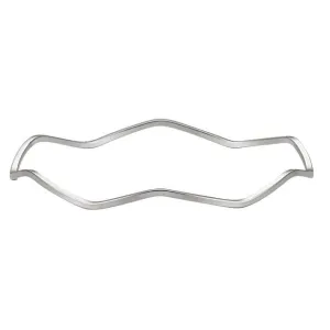 Sterling Silver 1.75 mm Wavy Bangle Bracelet