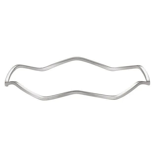 Sterling Silver 1.75 mm Wavy Bangle Bracelet