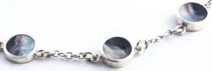 Sterling Silver and Mother of Pearl Bracelet