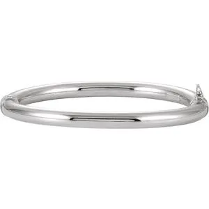 Sterling Silver Hinged Bangle Bracelet