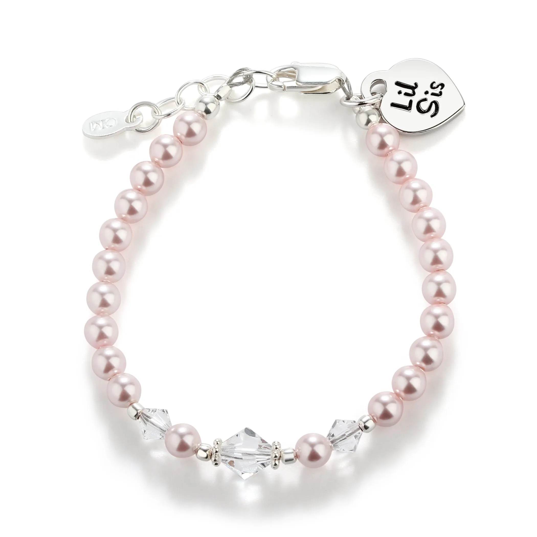 Sterling Silver Pink Little Sister Bracelet