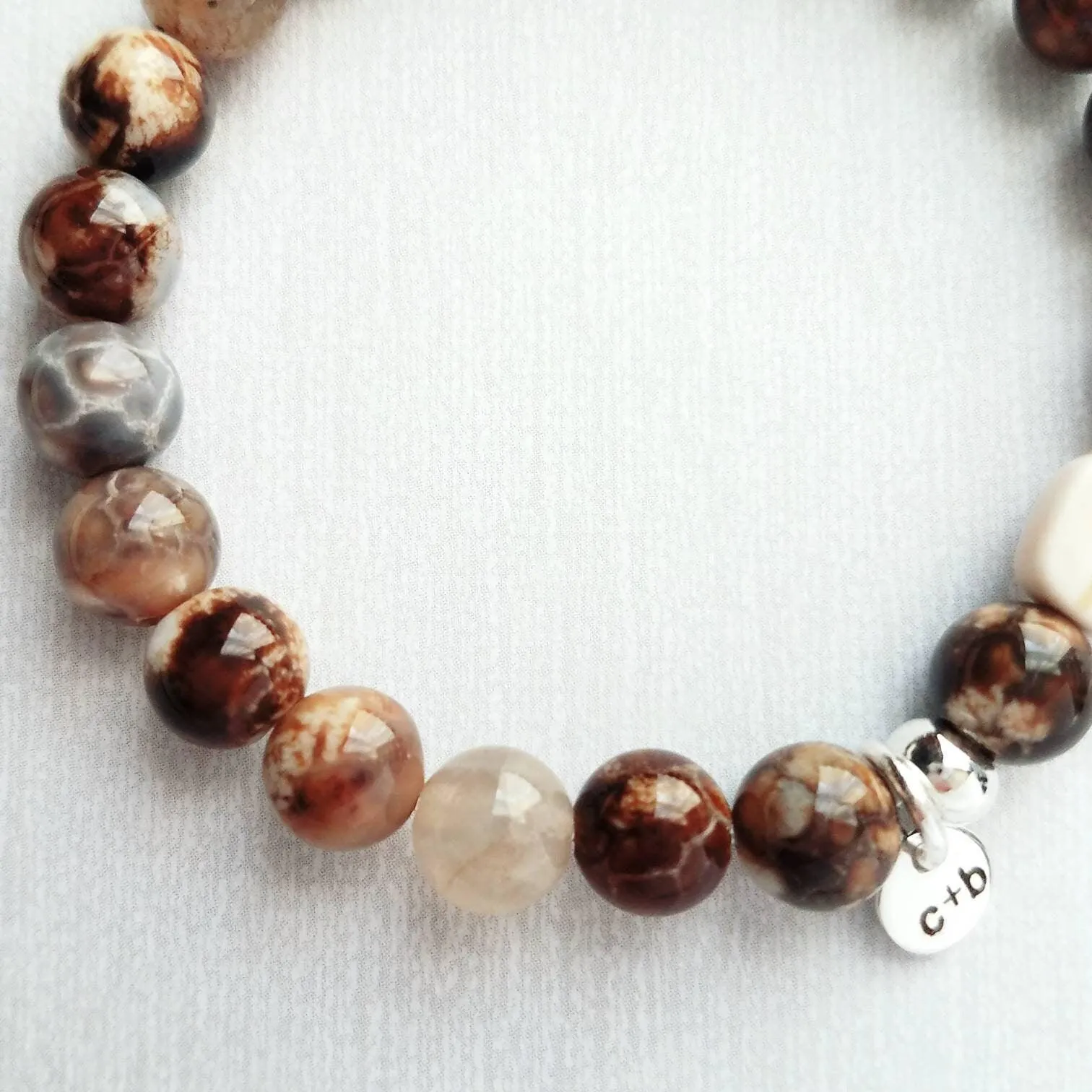Stone Bracelet Set, silver stacking bracelets, blue Amazonite, gemstone bracelet, aqua terra jasper, African opal beads, crackle fire agate