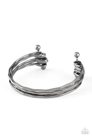 Street Refinement Black Paparazzi Bracelet