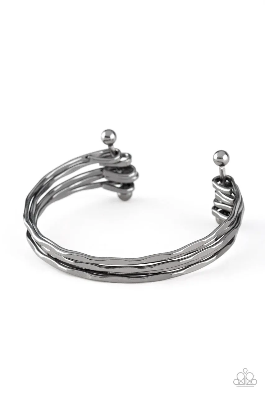 Street Refinement Black Paparazzi Bracelet