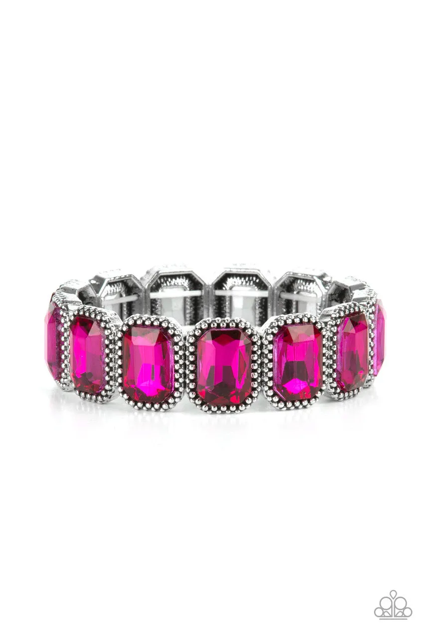 Studded Smolder Pink Paparazzi Bracelet