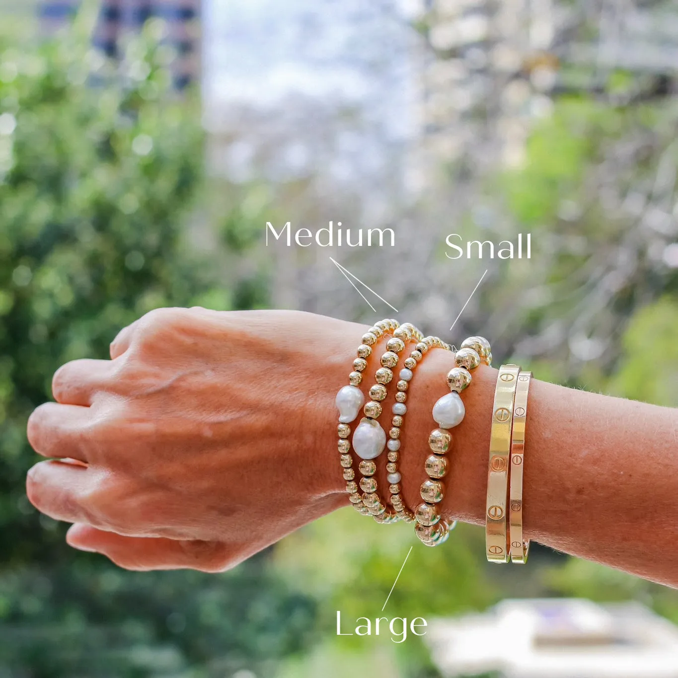 Styled Set: Three Small 925 Silver Bracelets