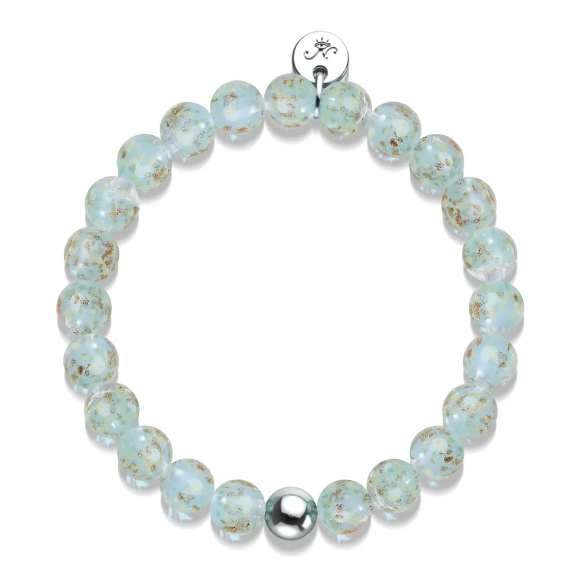 Succulent | .925 Sterling Silver | Firefly Glass Bracelet