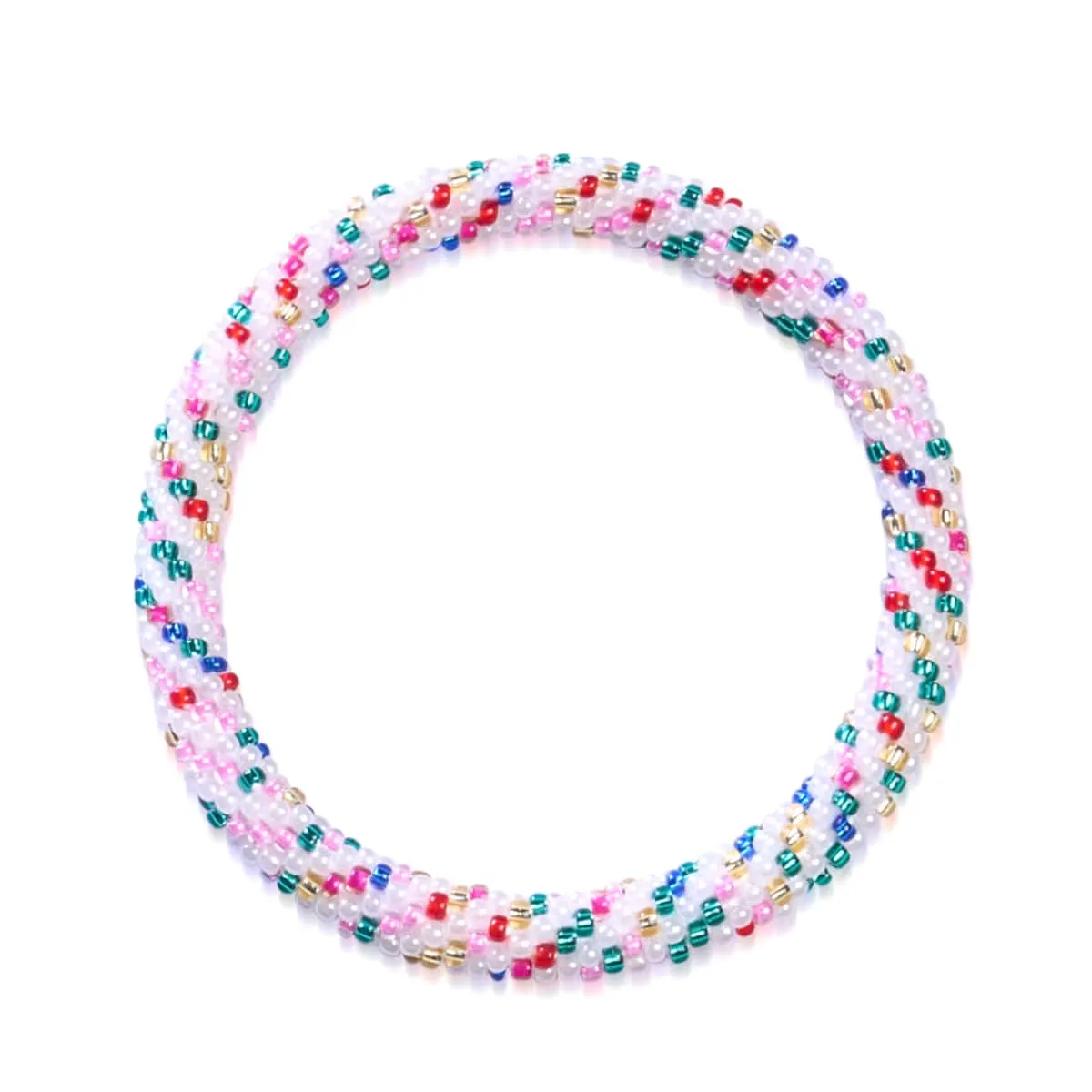 Sugar Cookie | Himalayan Glass Bead Bracelet