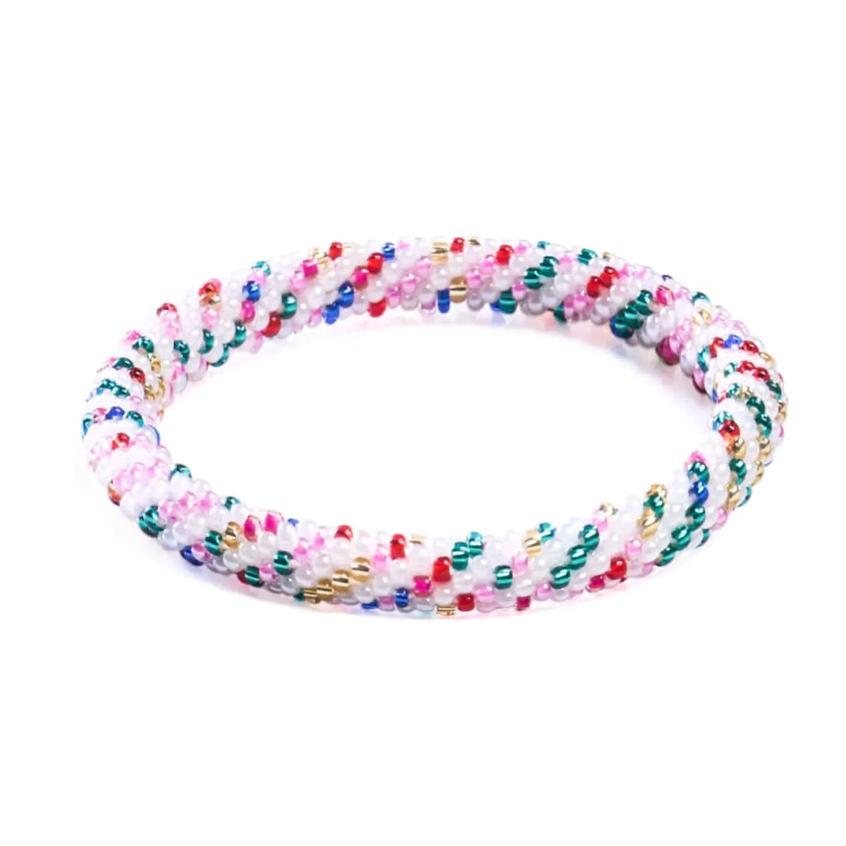 Sugar Cookie | Himalayan Glass Bead Bracelet