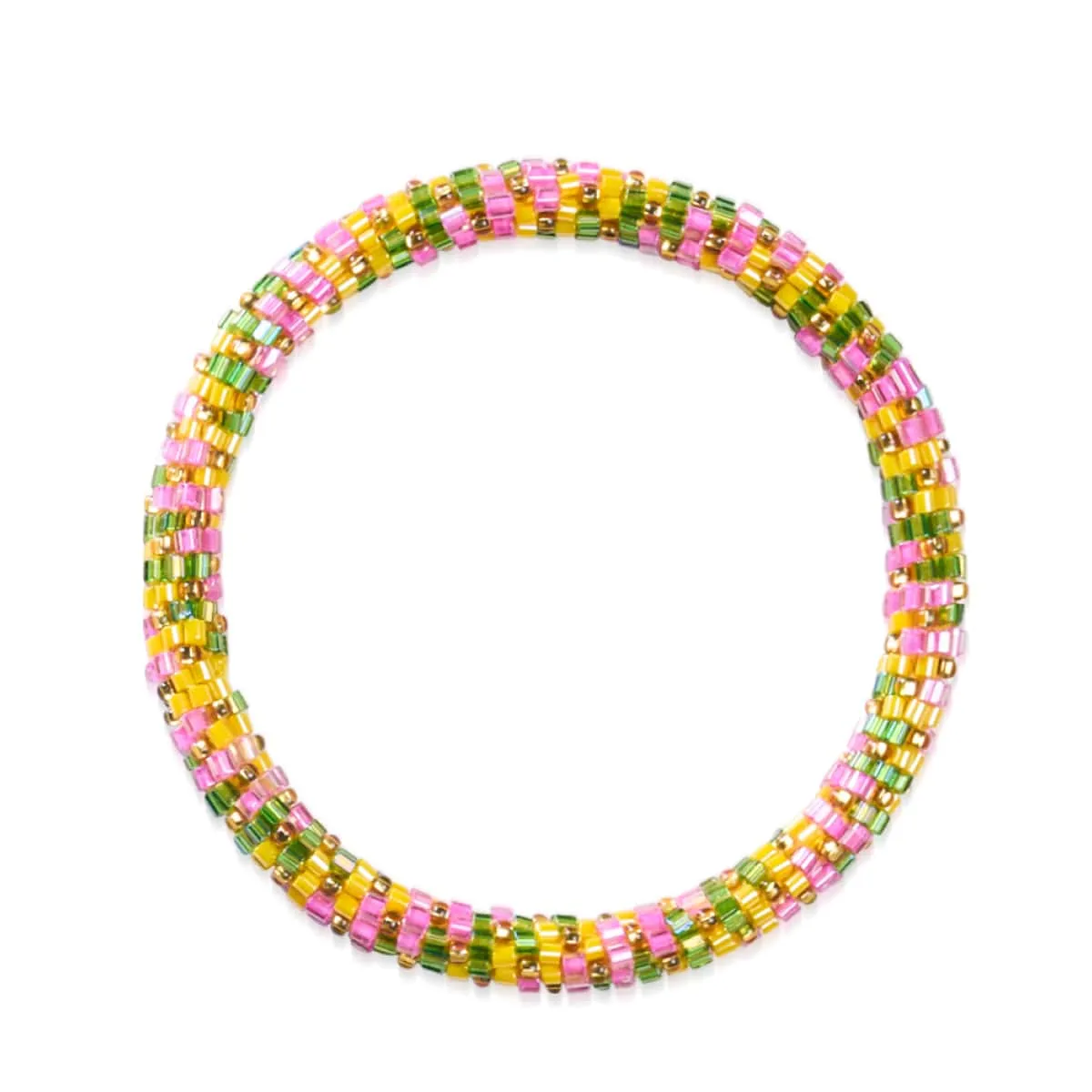 Sunrise Harvest | Himalayan Glass Bead Bracelet