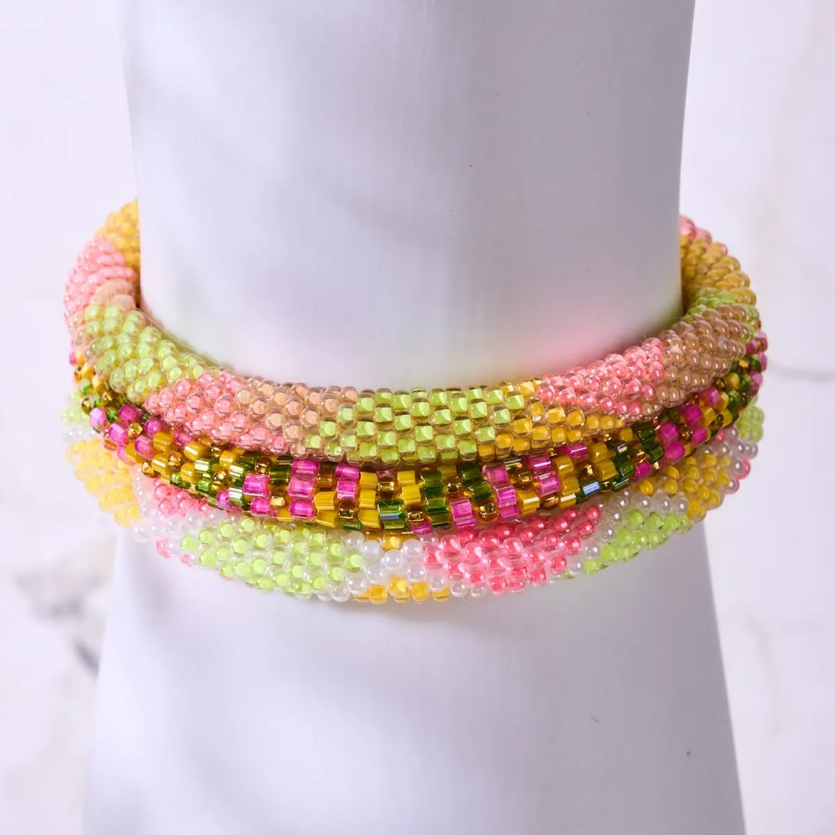 Sunrise Harvest | Himalayan Glass Bead Bracelet