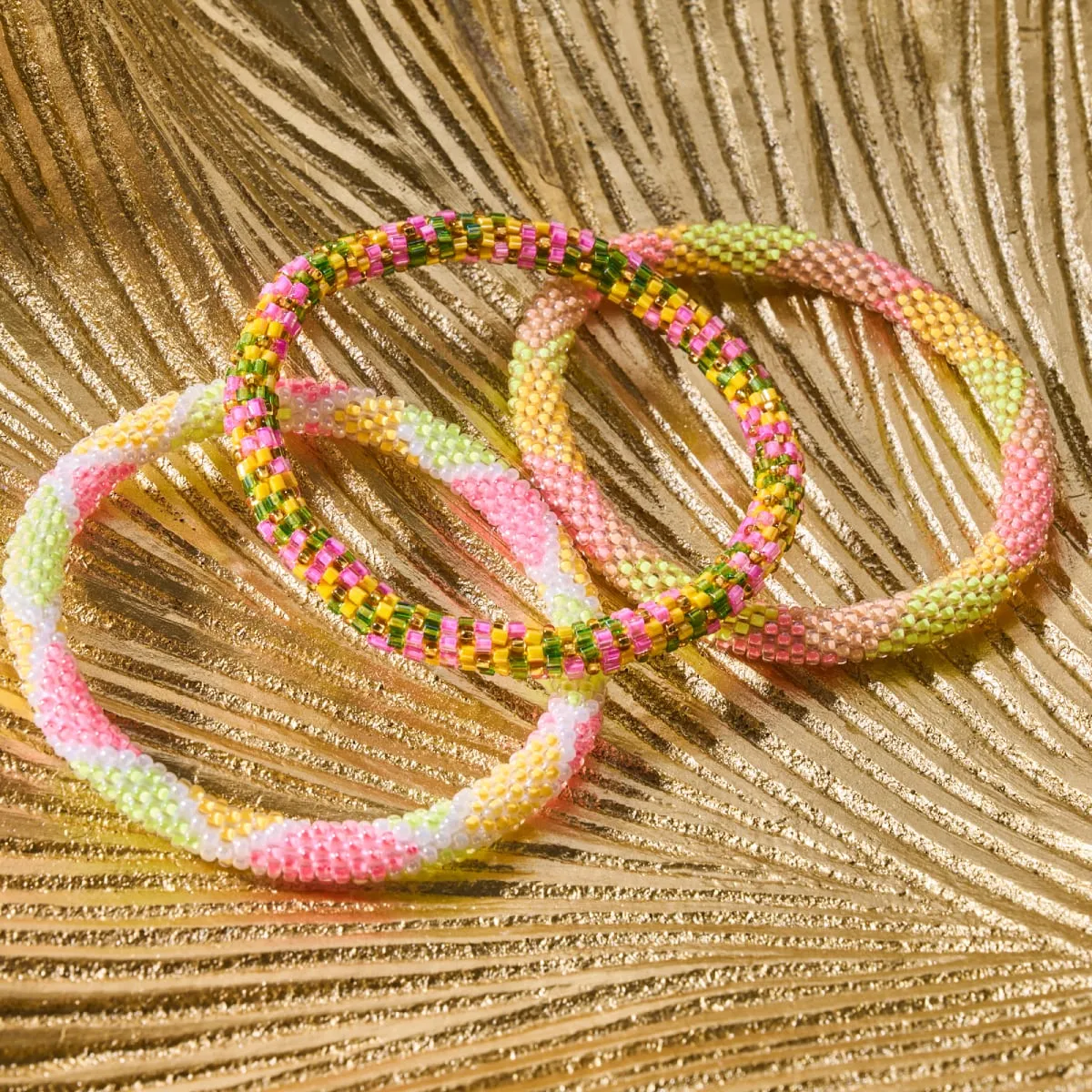 Sunrise Harvest | Himalayan Glass Bead Bracelet