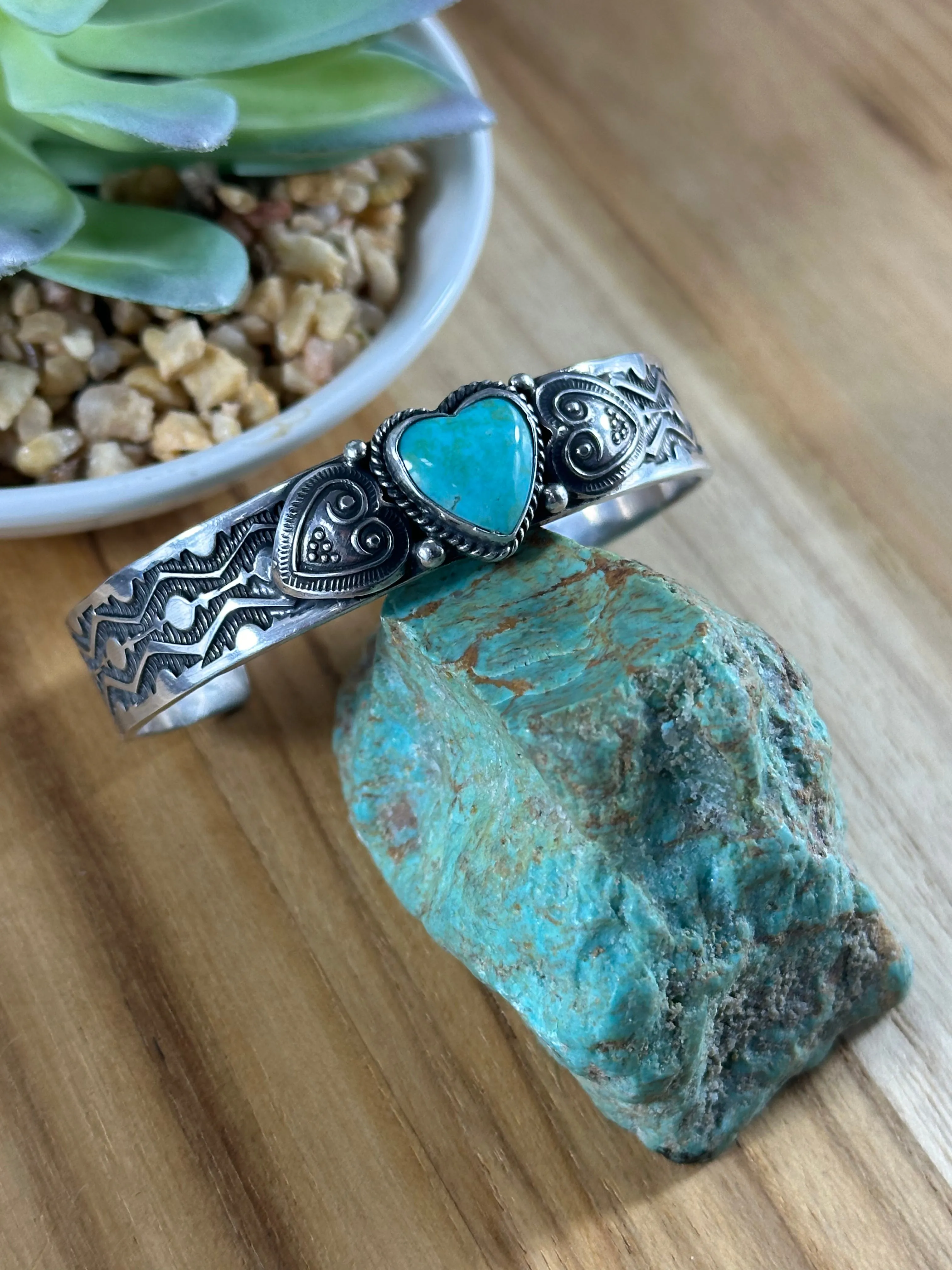 Sunshine Kingman Heart Cuff