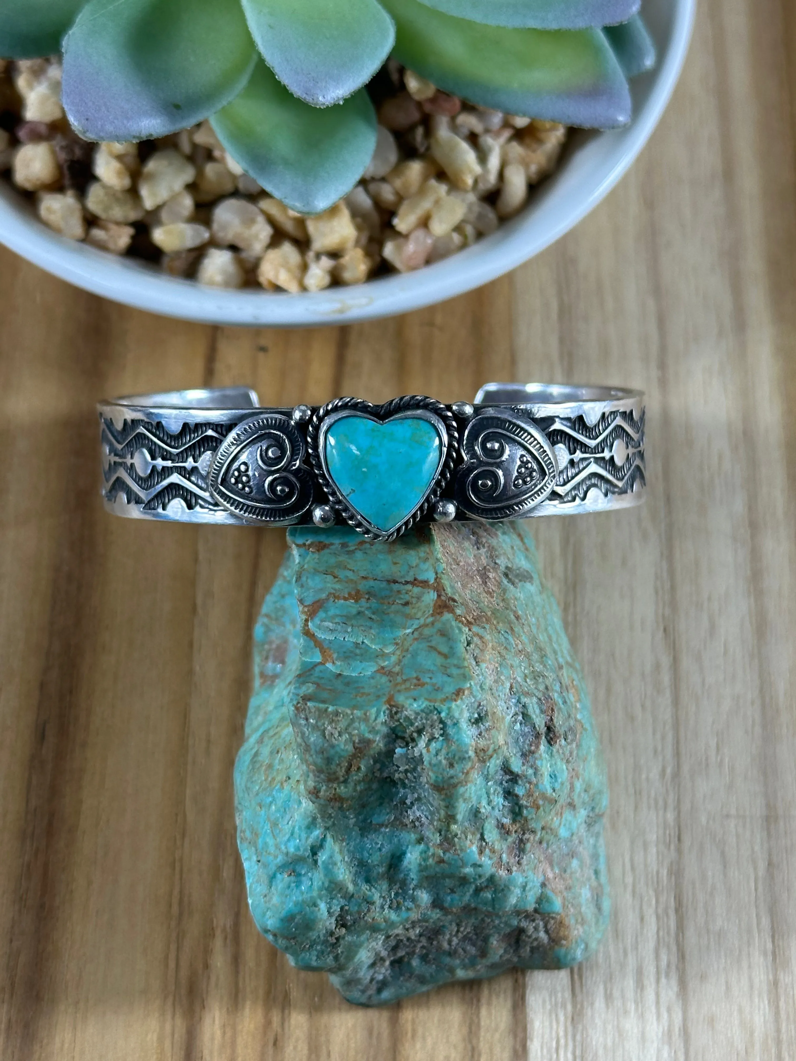 Sunshine Kingman Heart Cuff