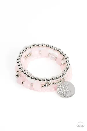 Surfer Style-Pink Paparazzi Bracelet
