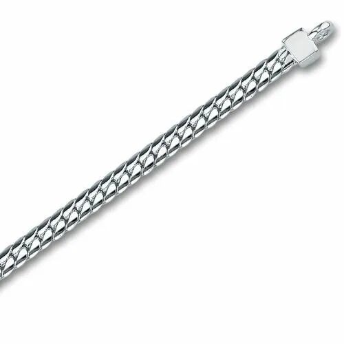 Swiss Blue Topaz Infinity Bracelet Sterling Silver Oval Cut 1.75 Carats