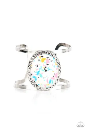Tantalizingly Terrazzo - Multi - Flecked Stone Paparazzi Cuff Bracelet