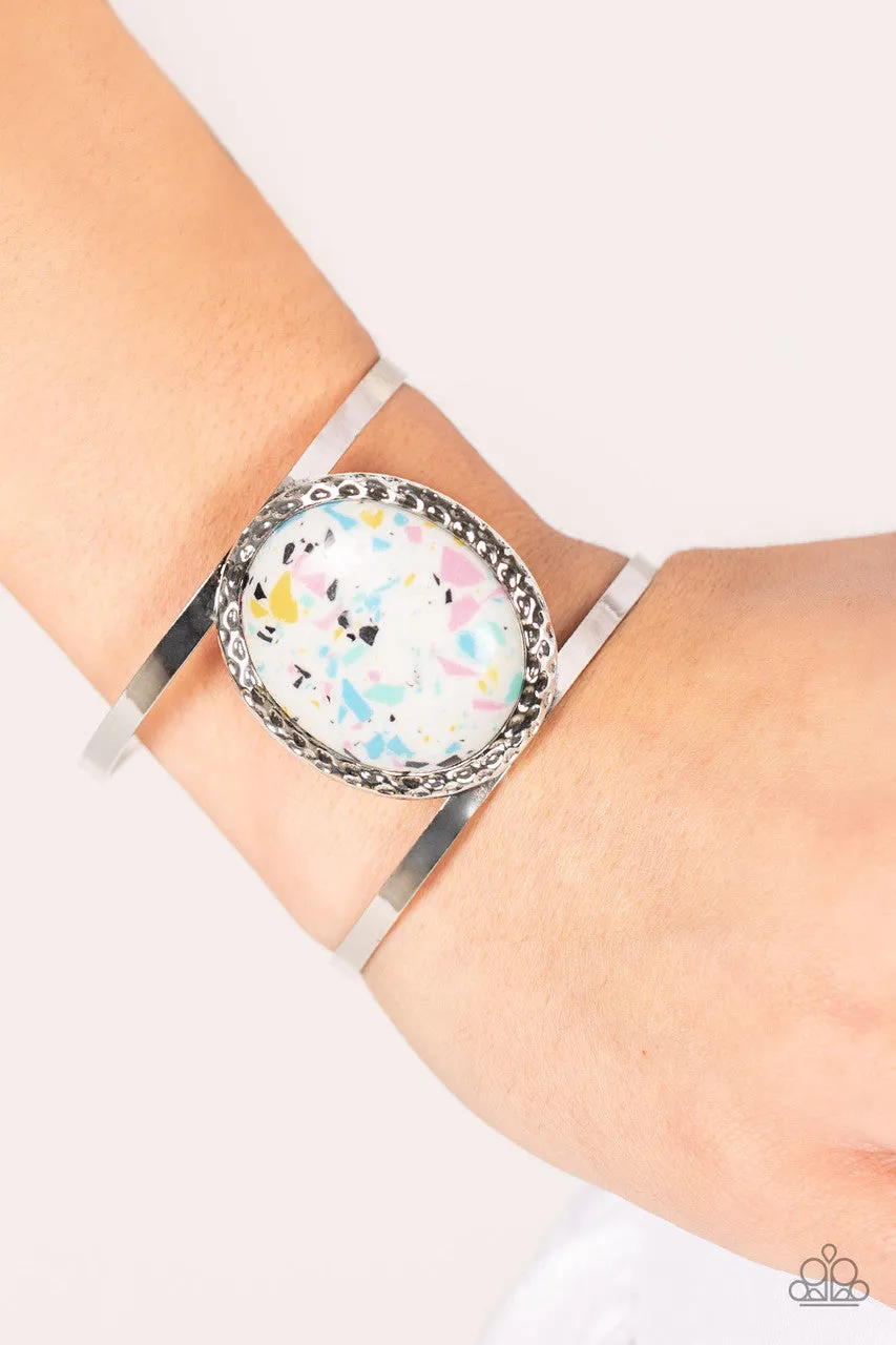 Tantalizingly Terrazzo - Multi - Flecked Stone Paparazzi Cuff Bracelet