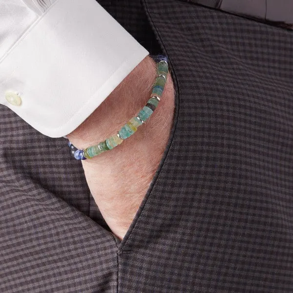 Tateossian OCEANA Men's Glass Bead Bracelet