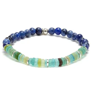 Tateossian OCEANA Men's Glass Bead Bracelet