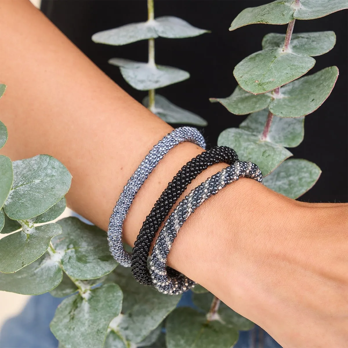 The Witching Hour | Himalayan Glass Bead Bracelet