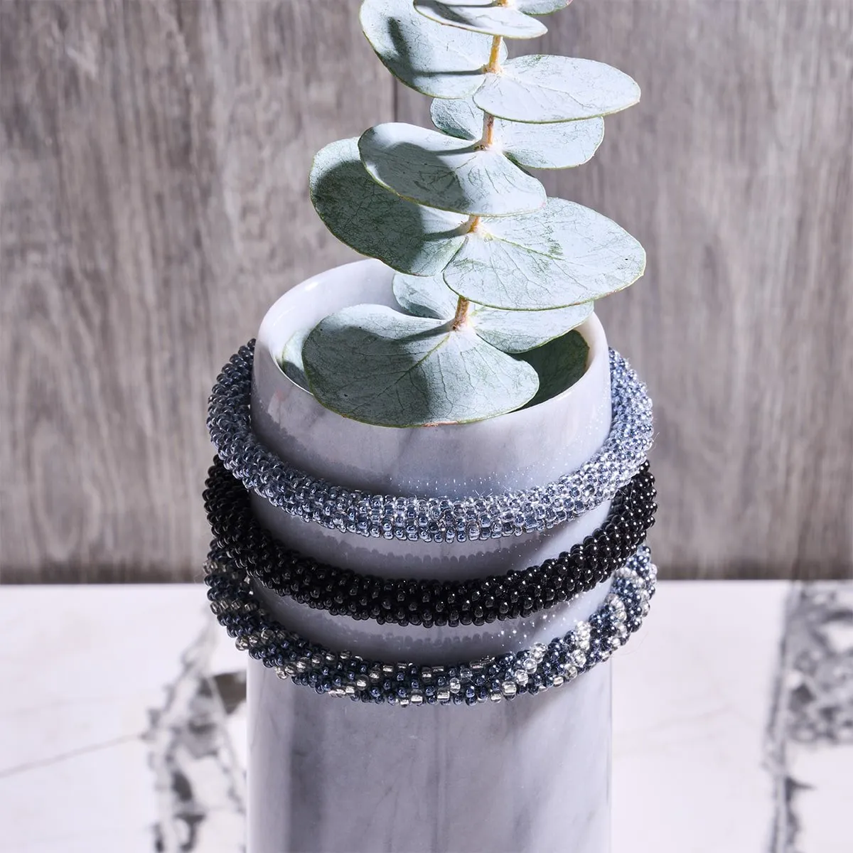 The Witching Hour | Himalayan Glass Bead Bracelet