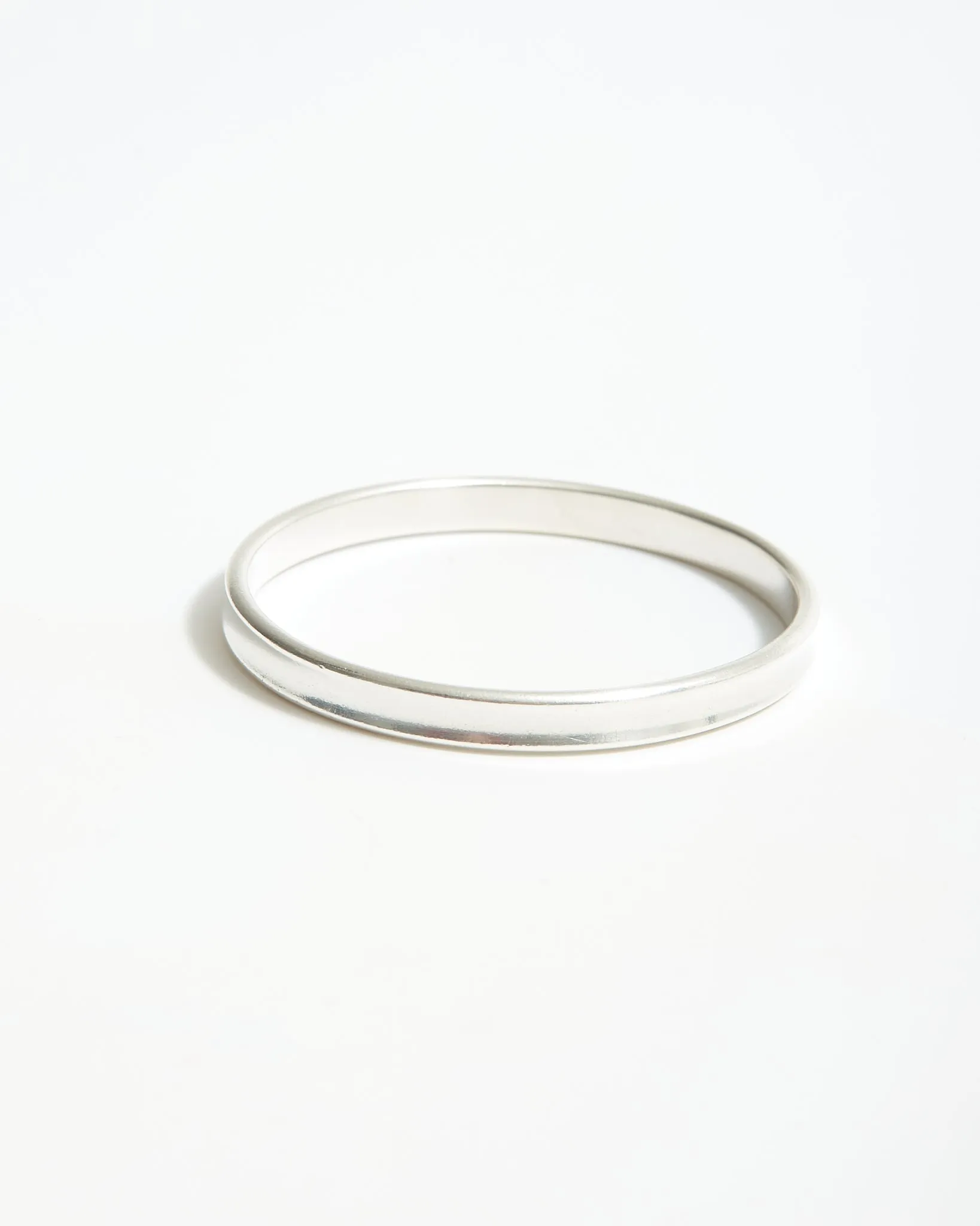 Tiffany Sterling Silver 1837 Oval Bangle Bracelet