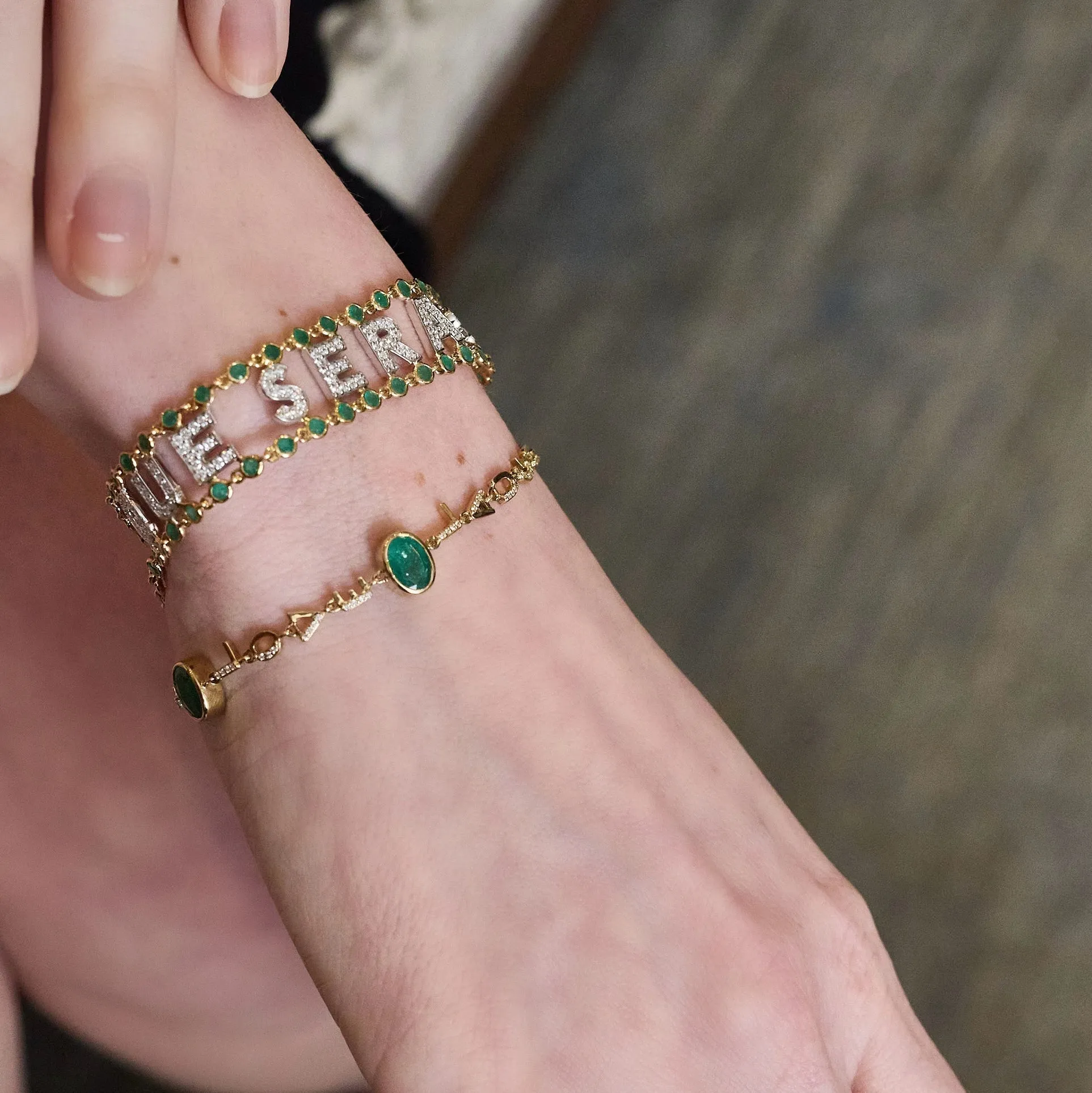 Tiny Letters Bracelet