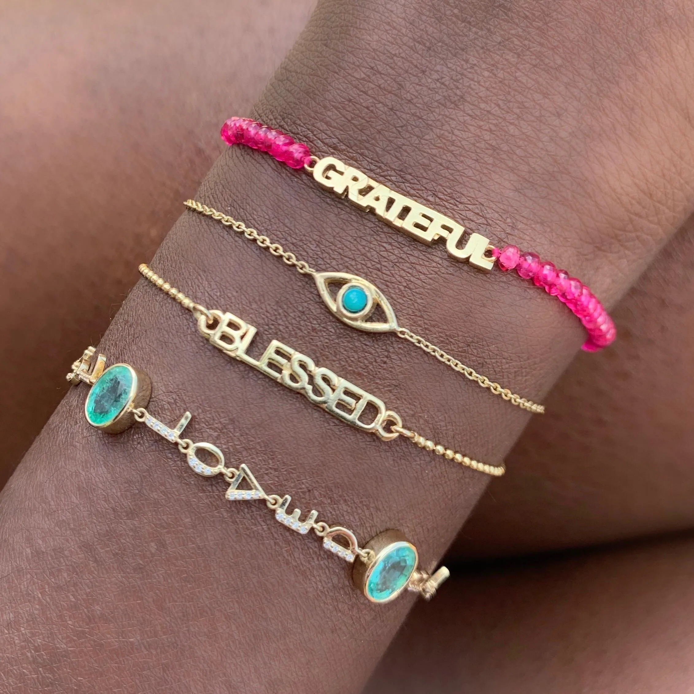 Tiny Letters Bracelet