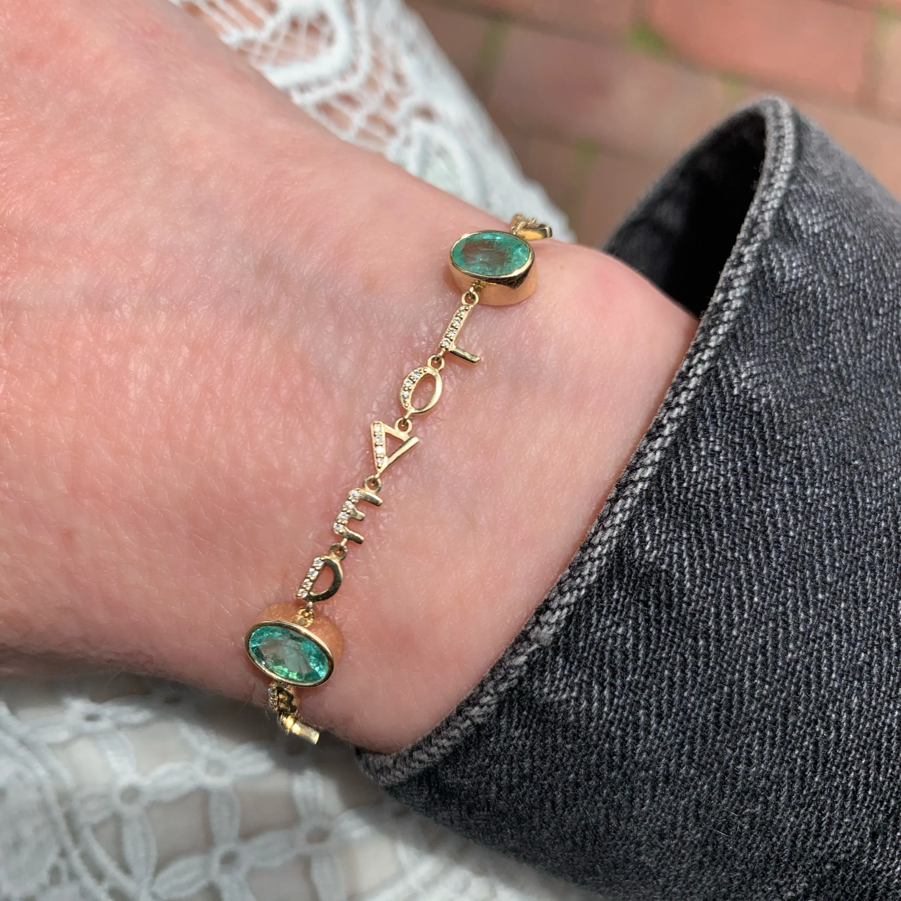 Tiny Letters Bracelet