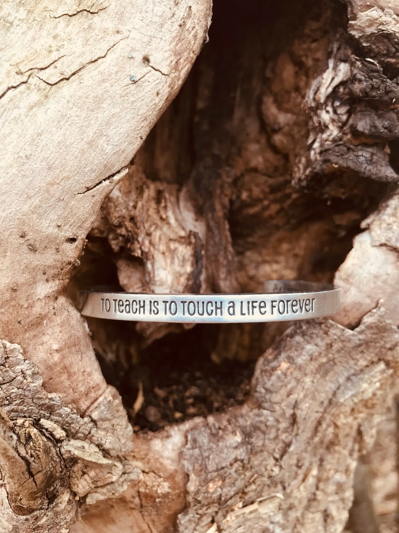 To Teach is to Touch a Life Forever Quotable Cuff