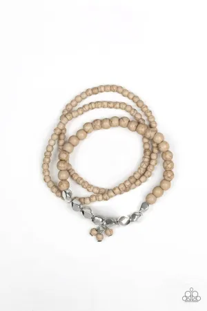 Tour de Tranquility Brown Paparazzi Bracelet