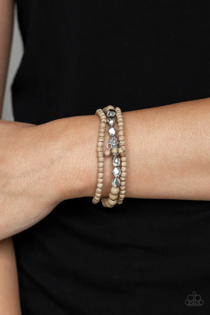 Tour de Tranquility Brown Paparazzi Bracelet